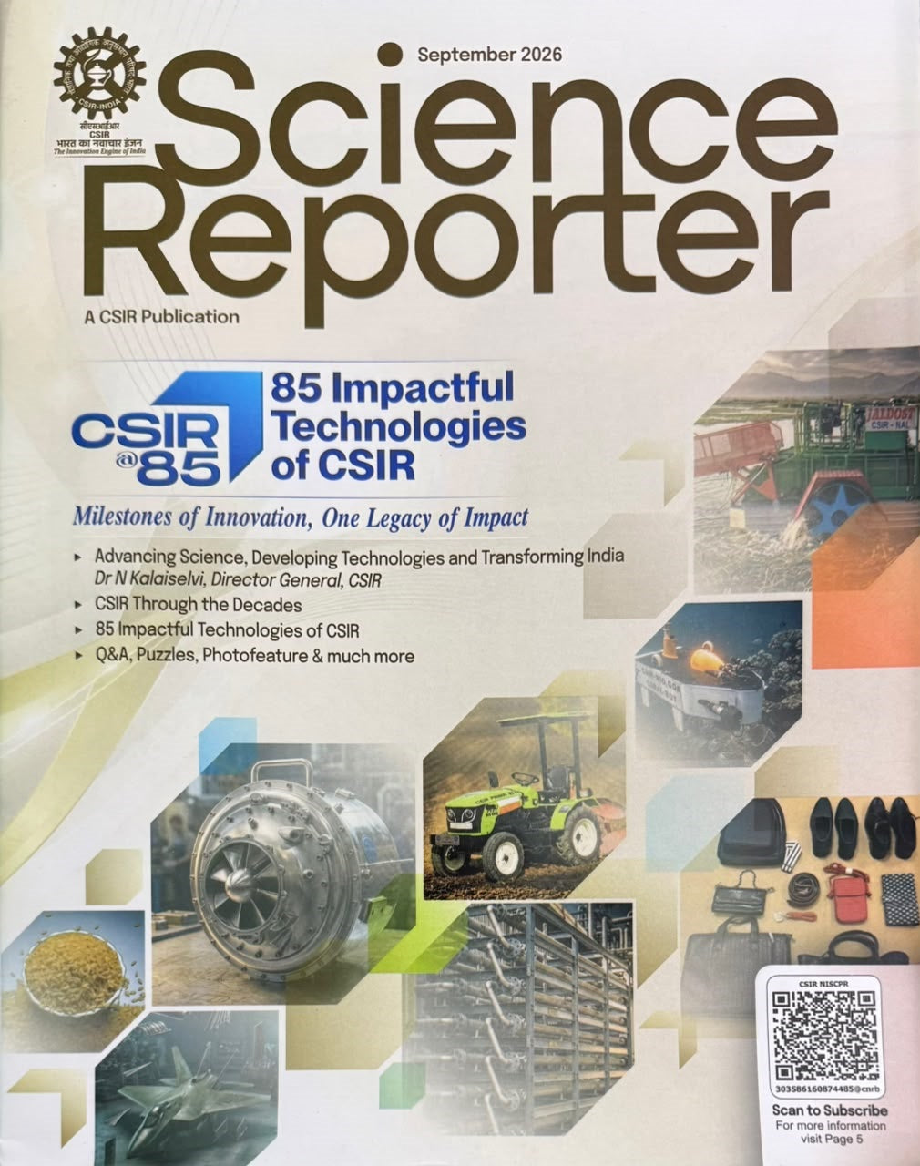 Science Reporter September 2026
