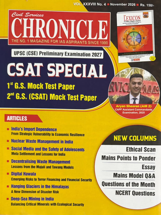 Civil Services Chronicle English November 2026
