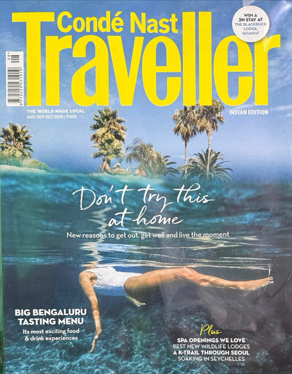 CondeNast Traveller India magazine August September October 2026 - Dont Try This At Home