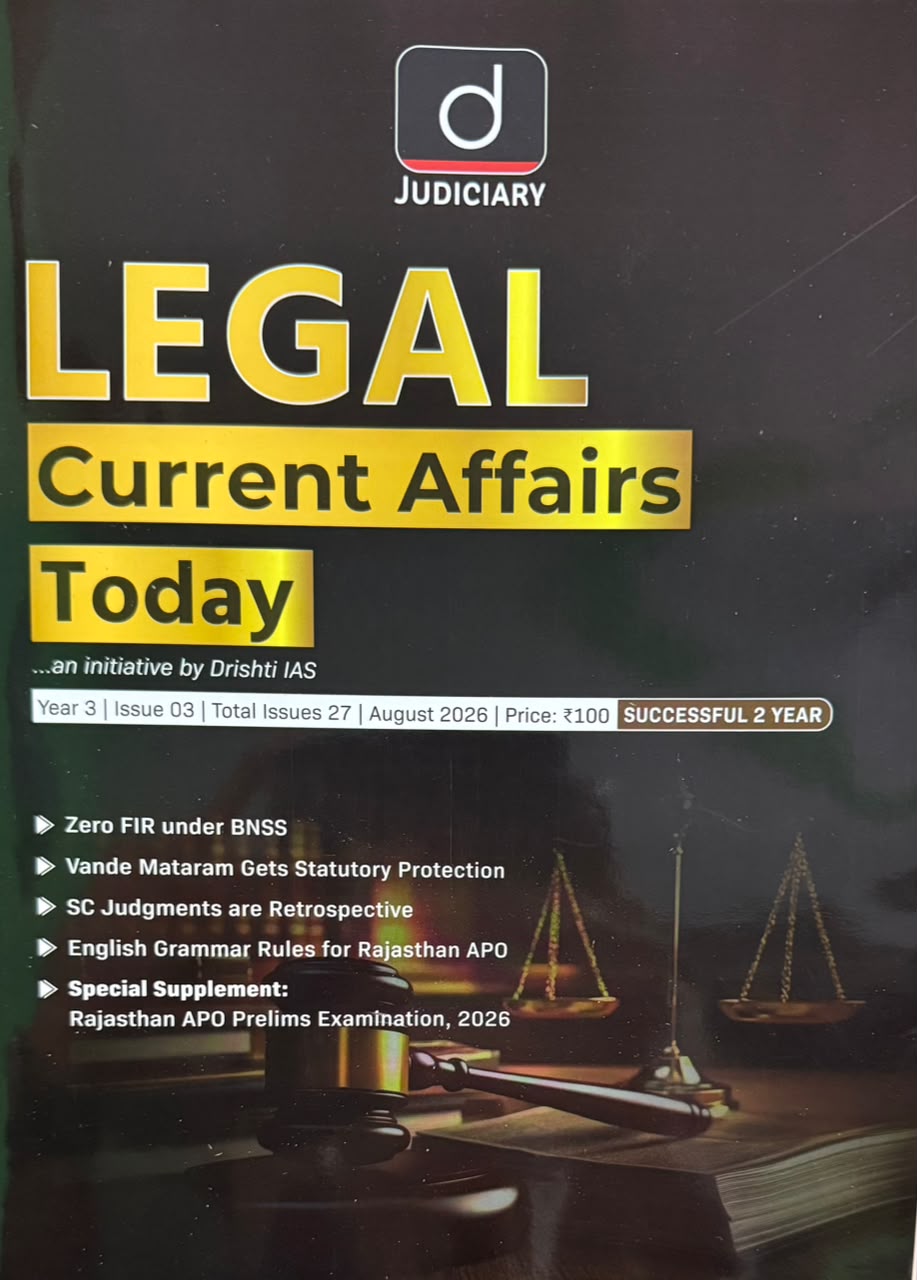 Drishti IAS Legal Current Affairs August 2026