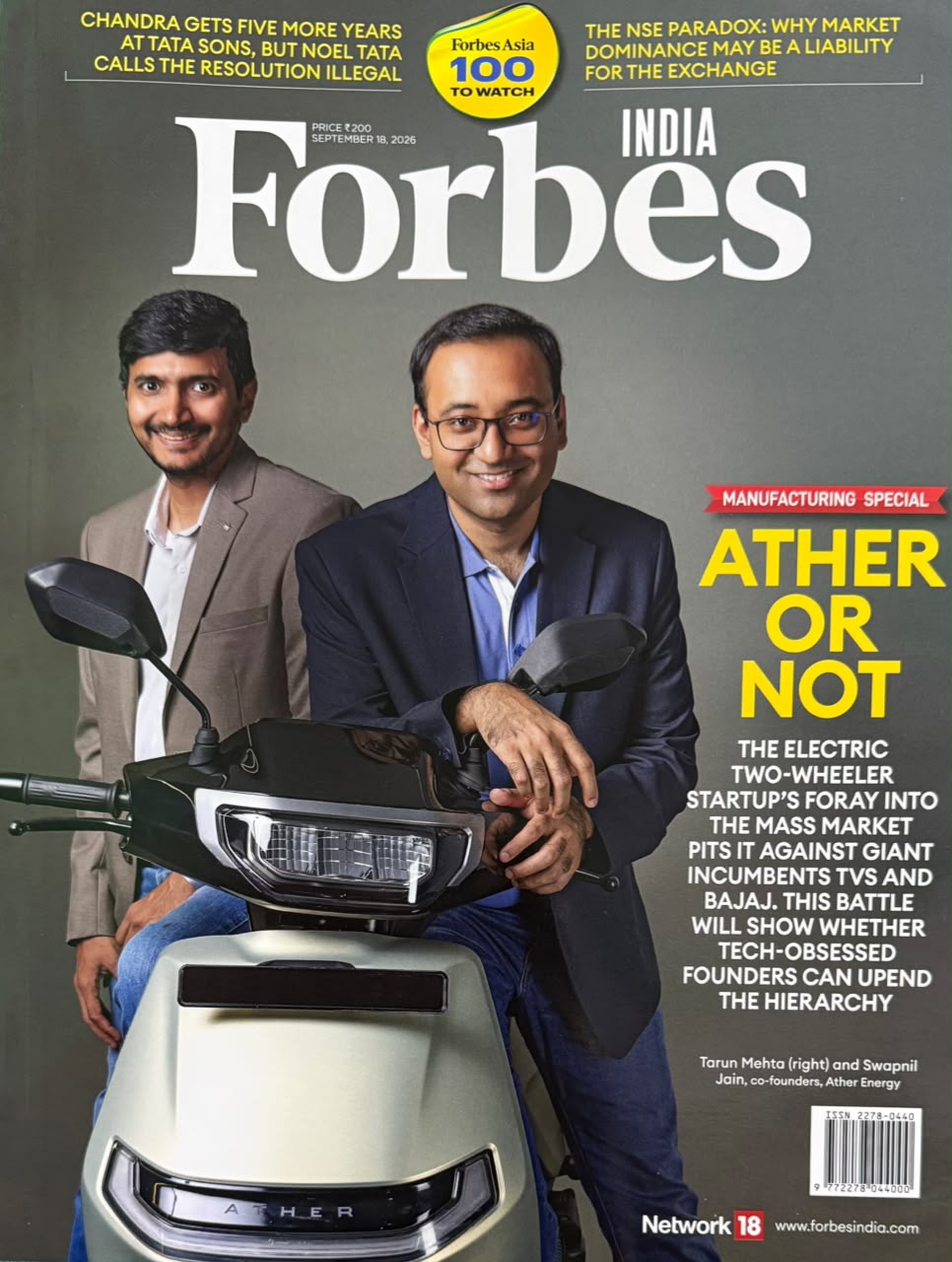 Forbes India magazine 18 September 2026