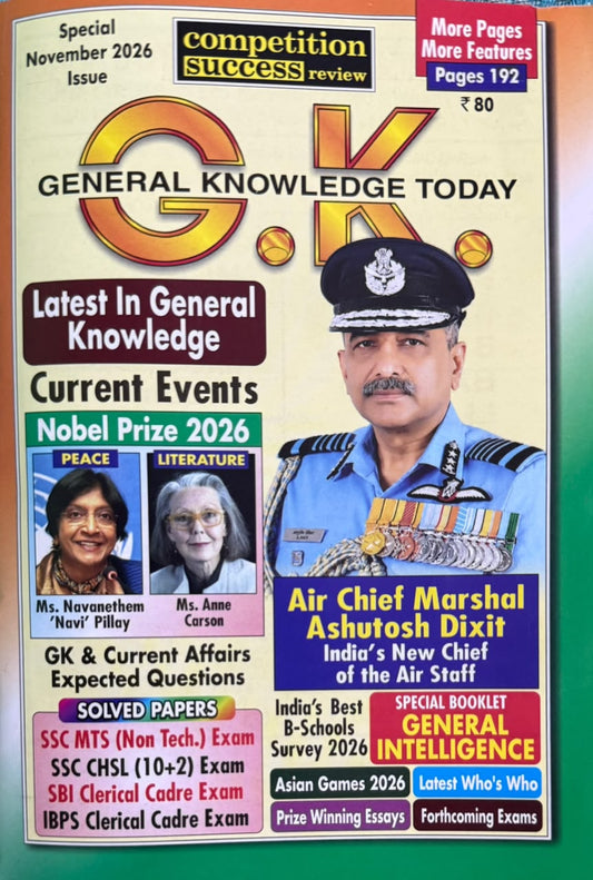 General Knowledge GK Today November 2026