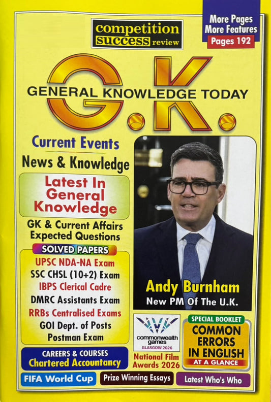 General Knowledge GK Today September 2026