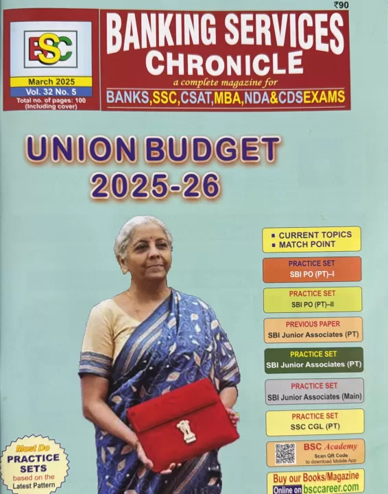 Banking Services Chronicle English magazine March 2025 Union Budget 2025 26 Released in February 2025 scaled