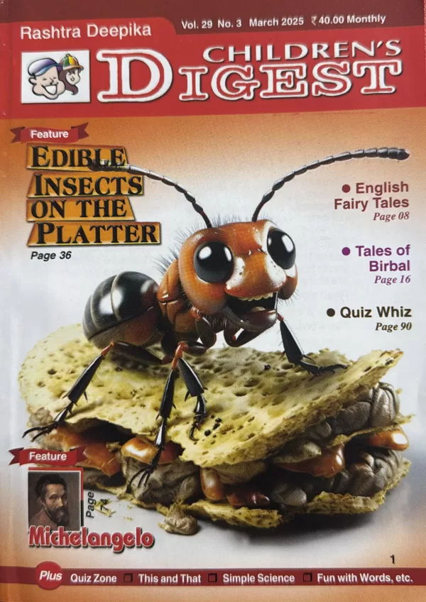 Childrens Digest Kids magazine March 2025 Feature Edible Insects on the platter scaled