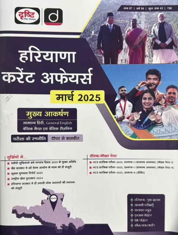 Drishti IAS Haryana Current Affairs Hindi March 2025 scaled