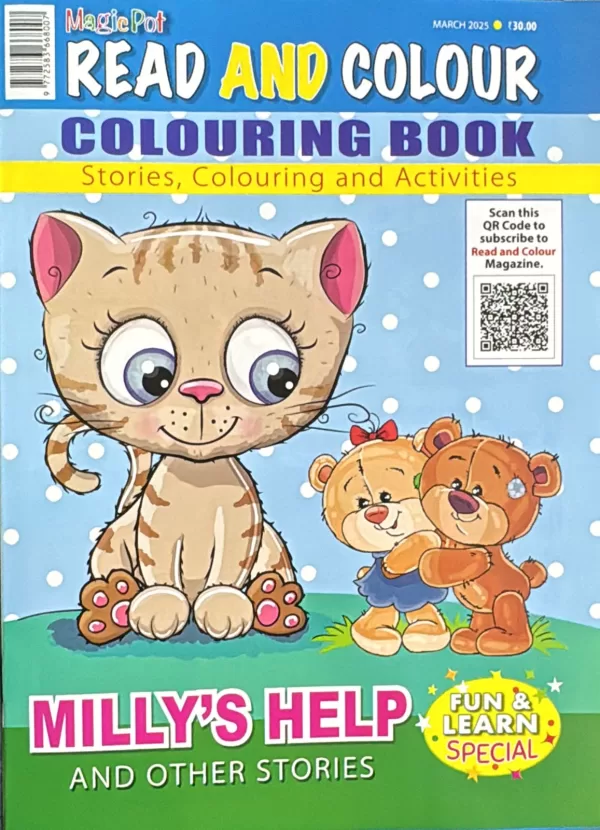 Magicpot Read and Colour March 2025 Millys Help and other stories