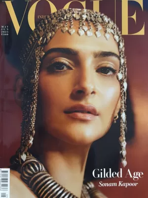 Vogue India magazine May June 2025 - Gilded Age: Sonam Kapoor