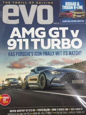 Evo India magazine May 2025 - AMG GT v 911 Turbo