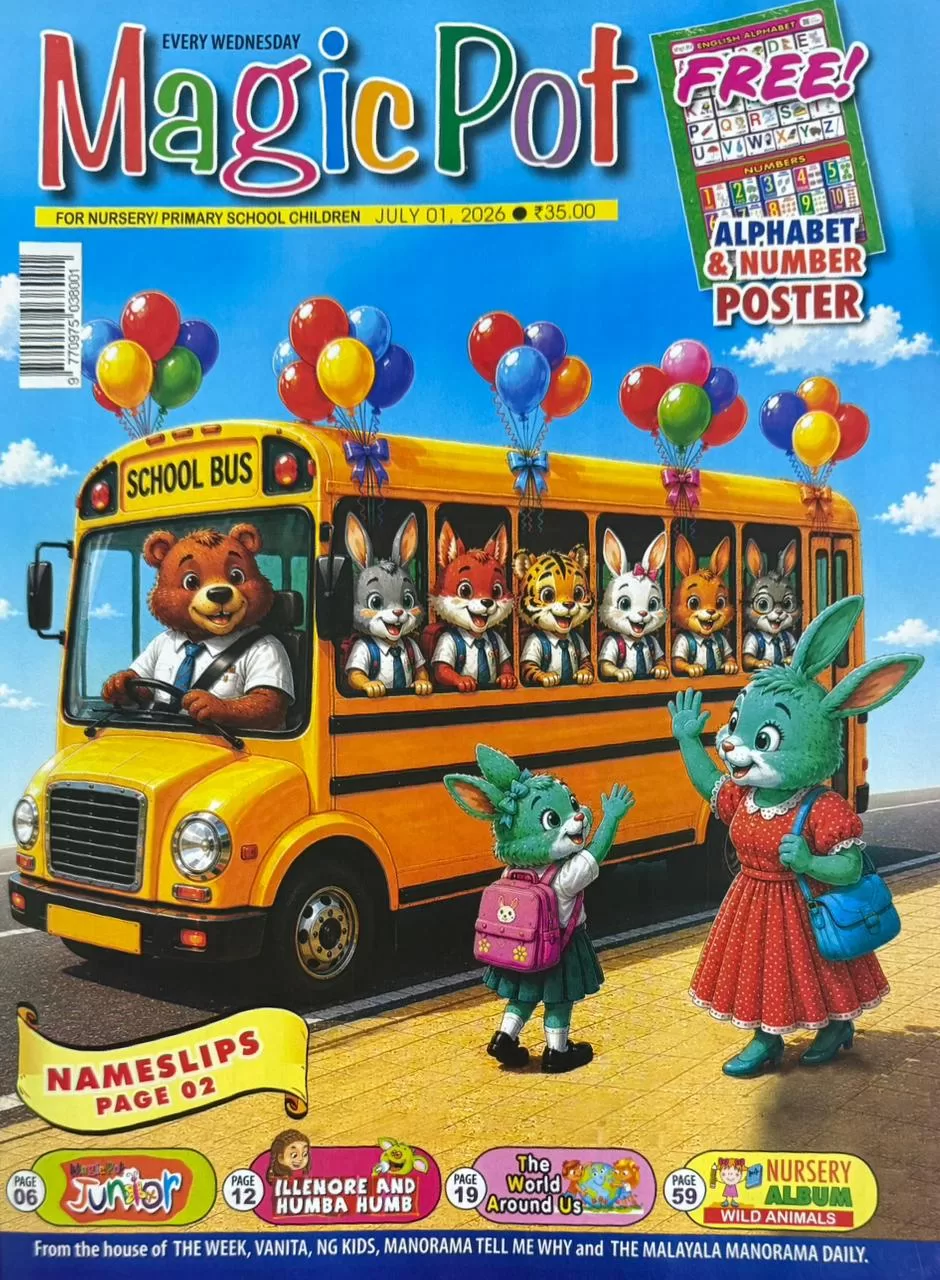 Magicpot Kids magazine 01 July 2026 - Nameslips Page 02 Magicpot Kids magazine 01 July 2026 - Nameslips Page 02 - Image 1